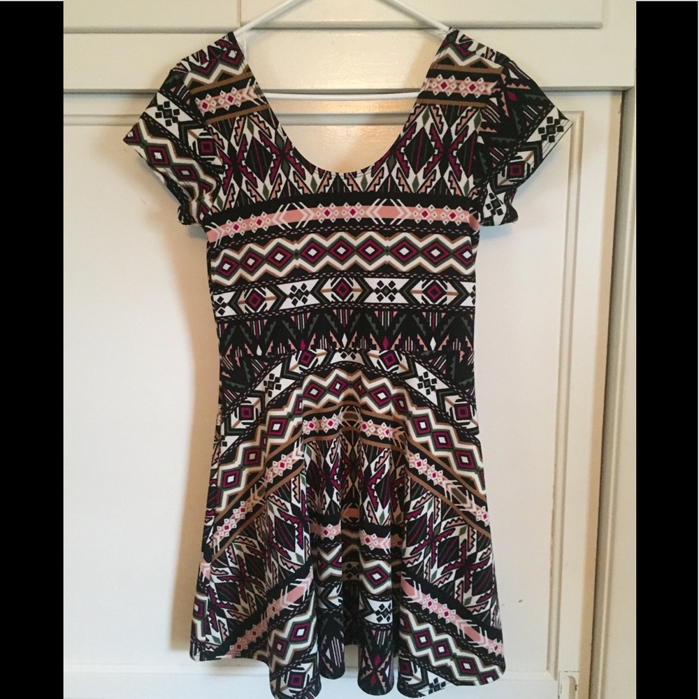Multicolored Mini Dress